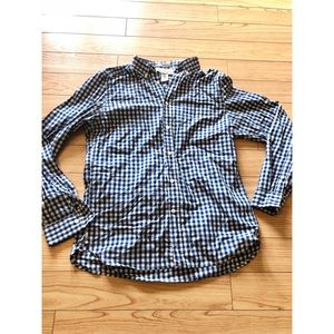 H&M Blue and White Gingham Shirt
